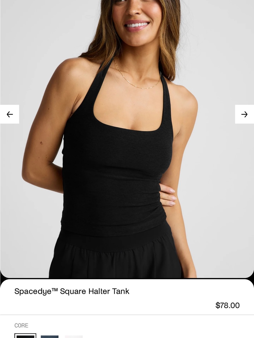 Square Halter tank